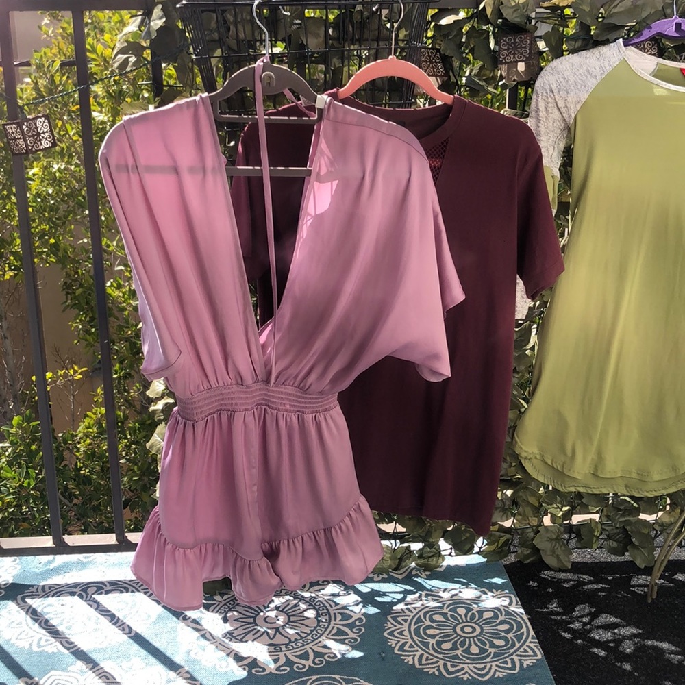Silky Lilac Romper
